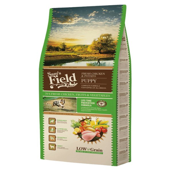 Sam’s Field Puppy Chicken 2,5 kg og 13 kg 