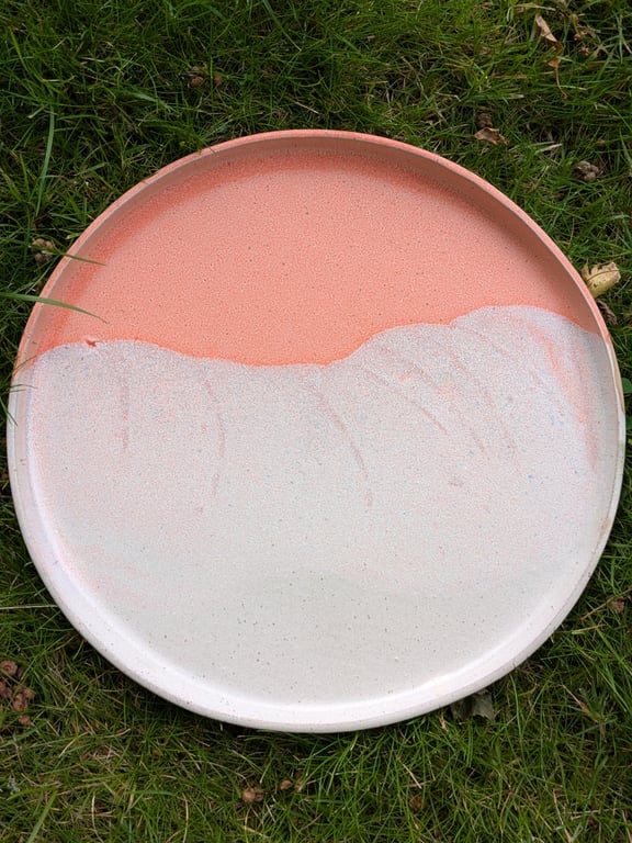 Middagstallerken orange/beihe