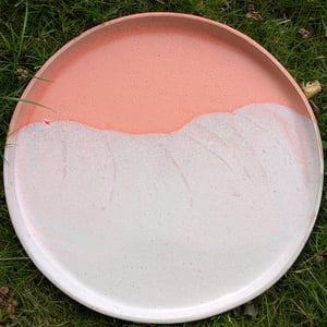 Middagstallerken orange/beihe – produktbillede