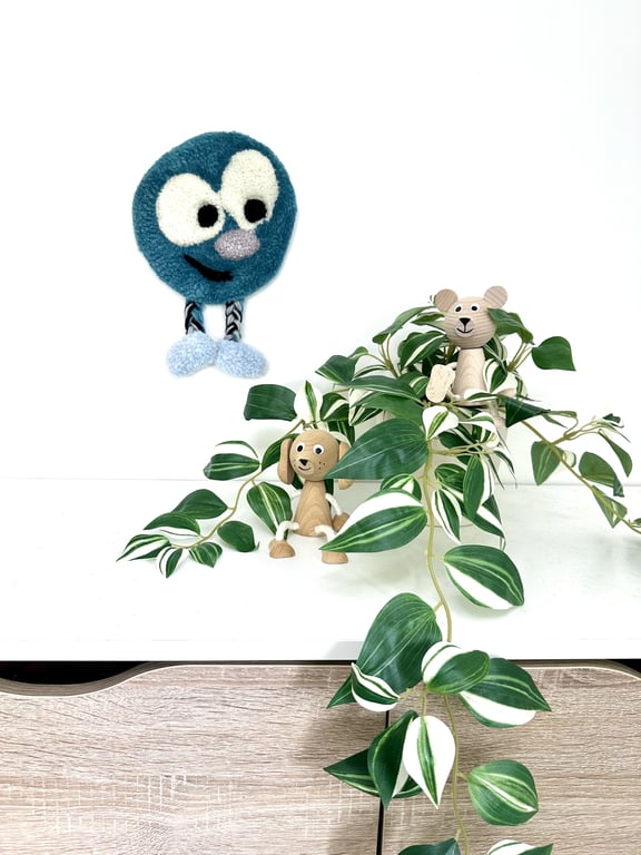 Tuftet vægophæng i 100% uld – Håndlavet til børneværelset  billede 2