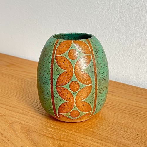 Sort vase m. mønster (3)