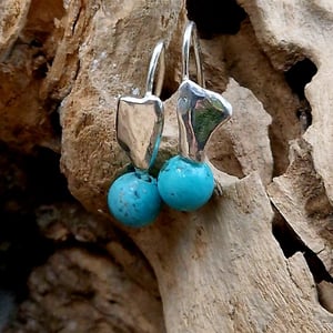 Unika turkis ørekroge – produktbillede