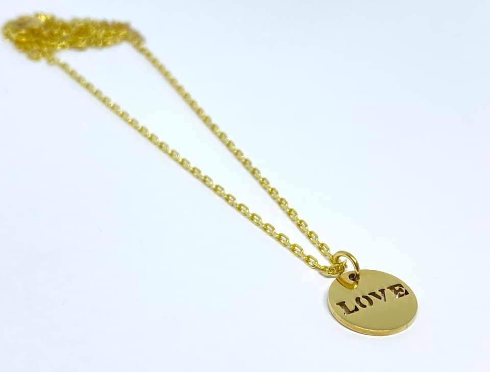 Halskæde med love coin