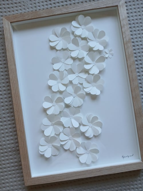 A3 - 3D papirværk, indrammet