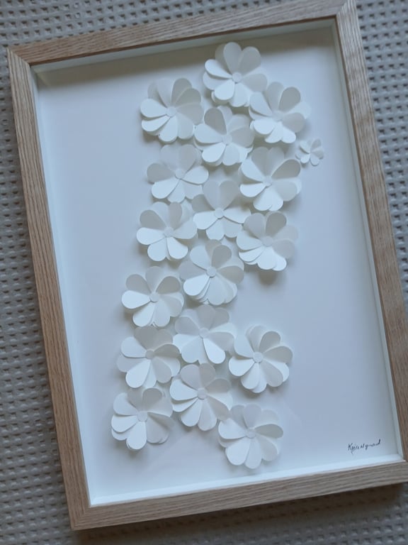 A3 - 3D papirværk, indrammet (2)