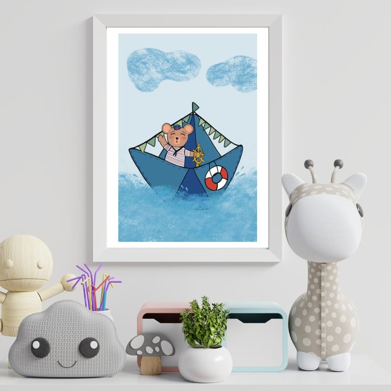 Plakat: På havet billede 2