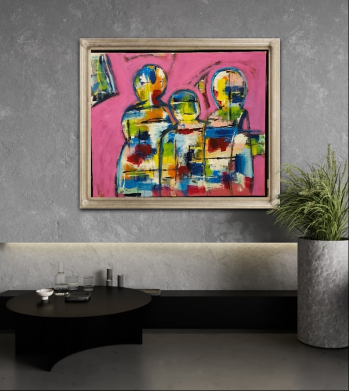 #1133 Maleri 100X120cm SOLD billede 4