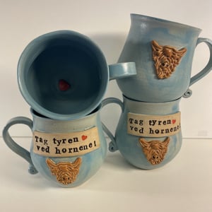 Krus med tekst  - Tag tyren ved hornene – produktbillede