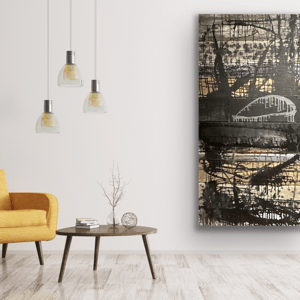 MALERI 160x80 - NÅR TO BLIVER TIL ET OPSTÅR MAGIEN – produktbillede