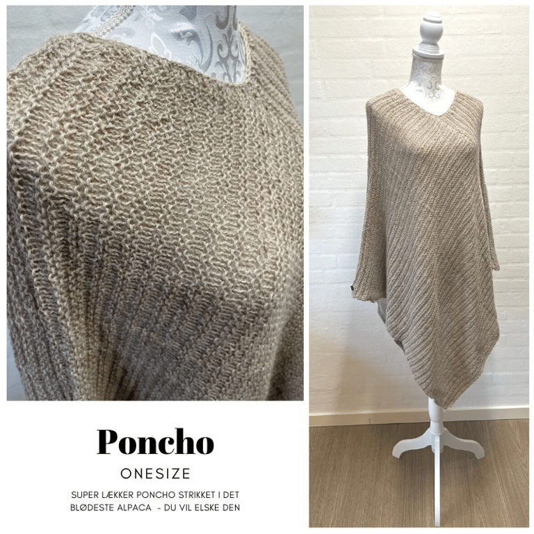 Poncho - Nougat billede 3