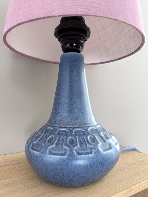 Upcycled vintage bordlampe - Søholm Keramik billede 2