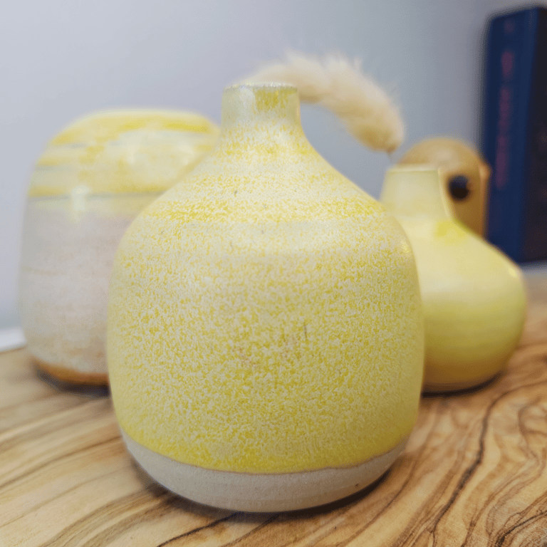 Gul mini vase billede 2