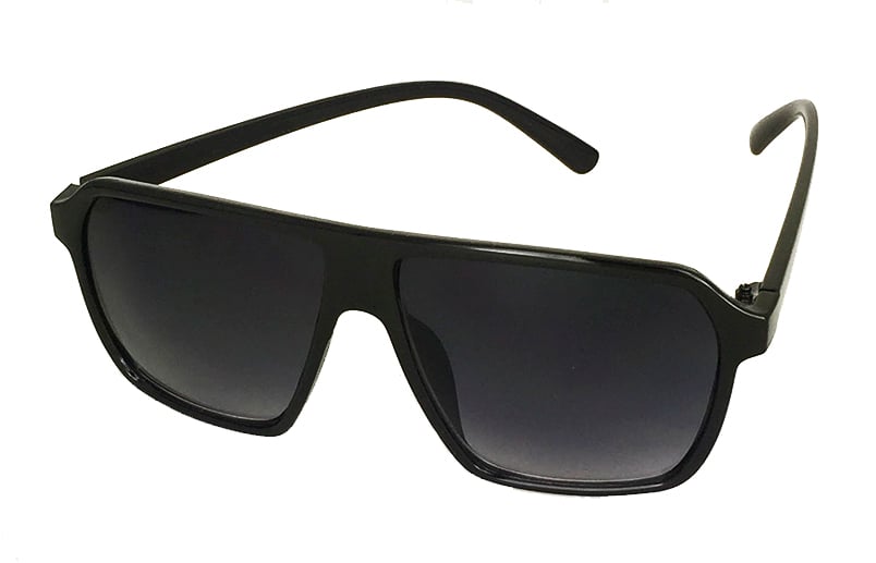 Schwarze Millionärs-Sonnenbrille