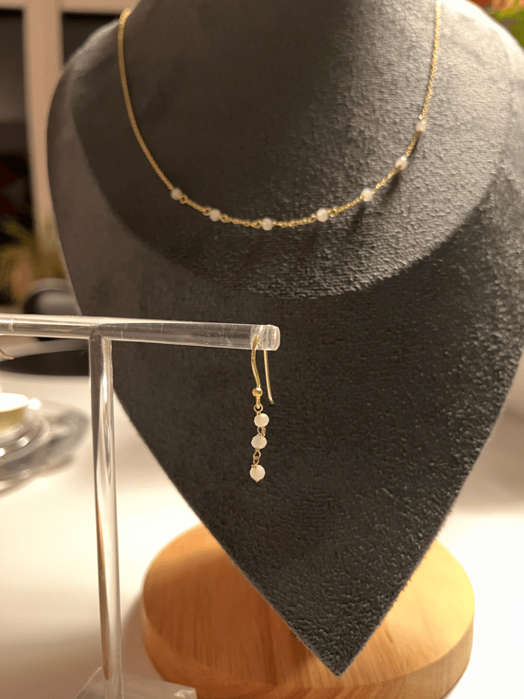 Halskæde med facetslibet Rosa Quartz  billede 4