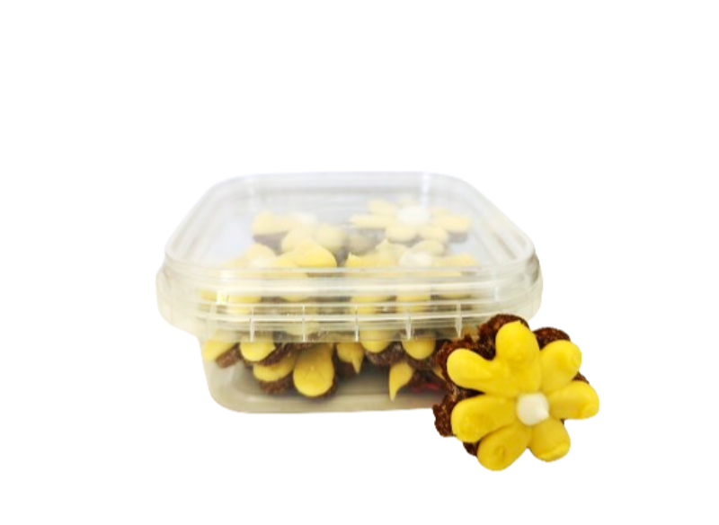 Blomsterpakke - Gul/Hvid Heste Cookies