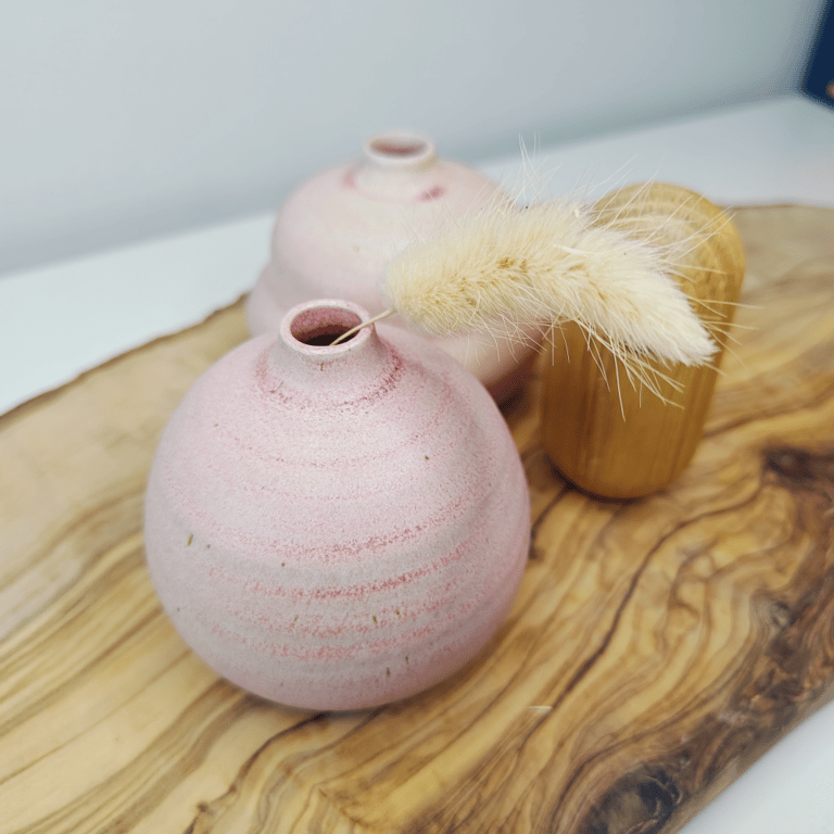 Lyserød mini vase  billede 2