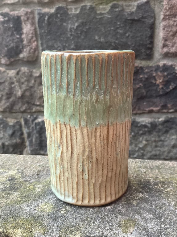 Vase, rillet 
