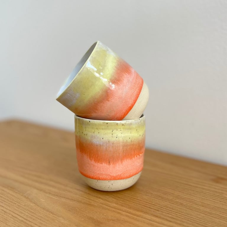 Orange-gule solskins-kopper