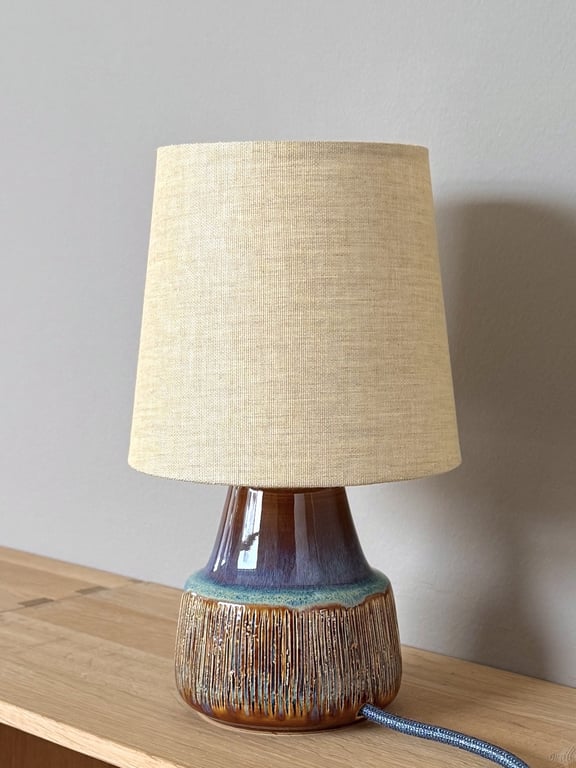 Upcycled vintage bordlampe - Søholm Keramik