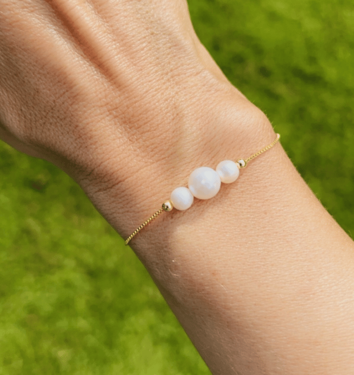 Armbånd med 3 krystaller billede 11