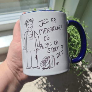 Krus: Jeg er mekaniker og jeg er stolt af det Mørk Blå – produktbillede