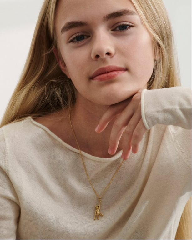 Kay Bojesen - Abe i 14 karat massiv guld (3)