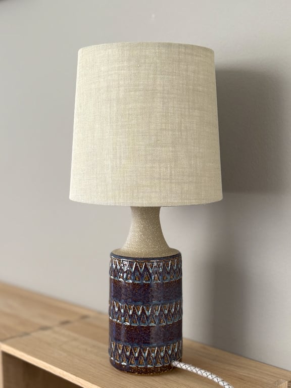 Upcycled vintage bordlampe - Søholm Keramik