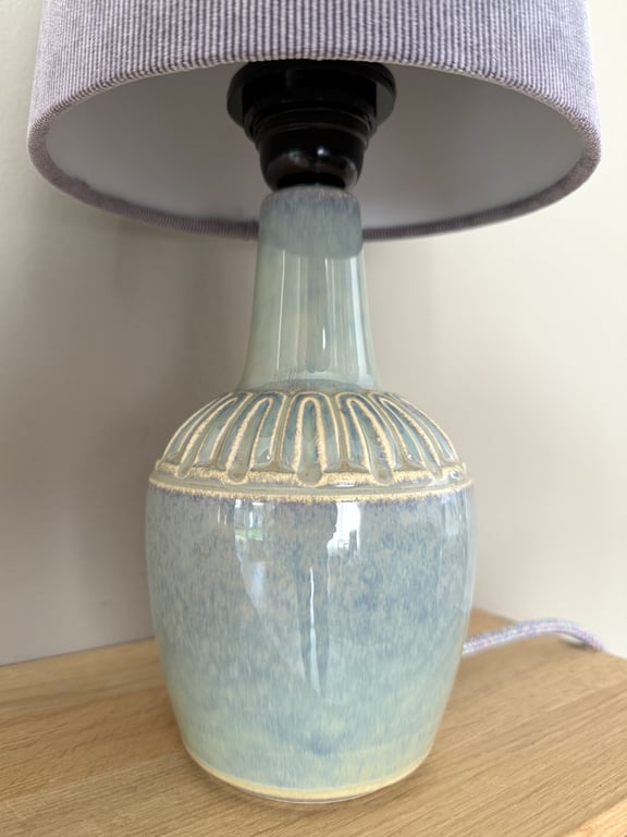 Upcycled vintage bordlampe - Søholm Keramik billede 2