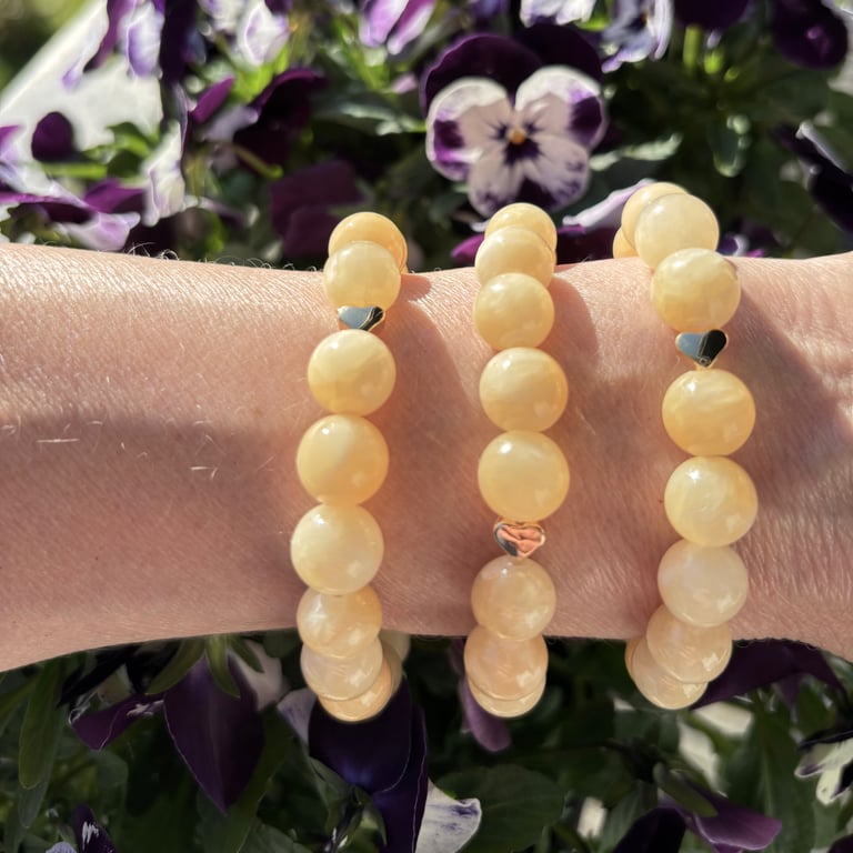 MEGA ARMBÅND GUL TOPAS billede 4