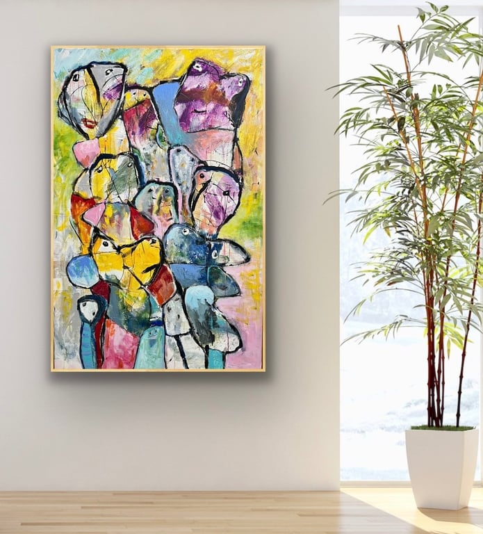 Maleri 80cm x 120cm billede 4