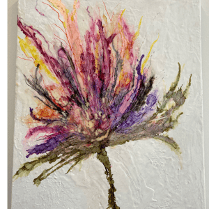 Alcohol ink blomst – produktbillede