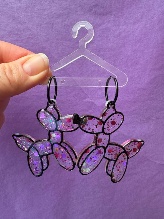 Funky “BallonJohnnys”  i creol (lilla/guld mix)