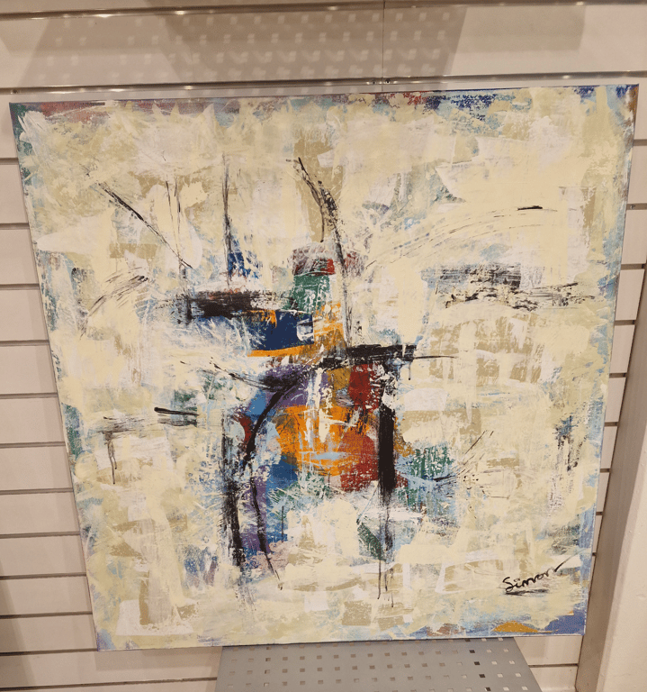 #1276 100x100 cm  SOLD billede 3