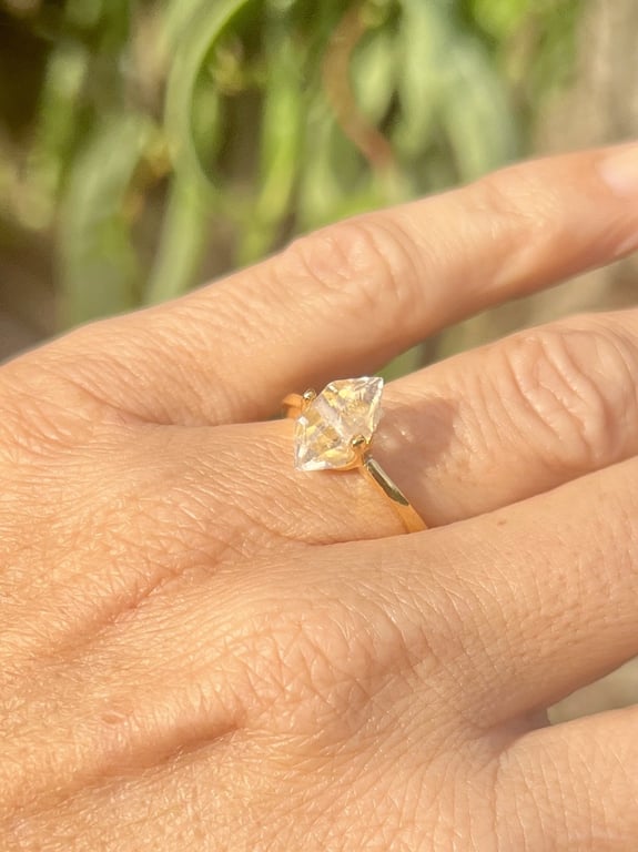 BeYou ring med en Herkimer diamant nr.11 billede 2