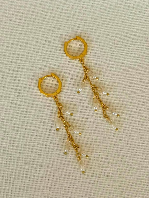 Celine - Øreringe (Forgyldt Sterling Sølv)