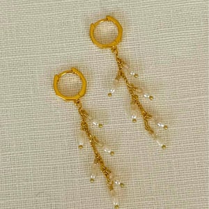 Celine - Øreringe (Forgyldt Sterling Sølv) – produktbillede