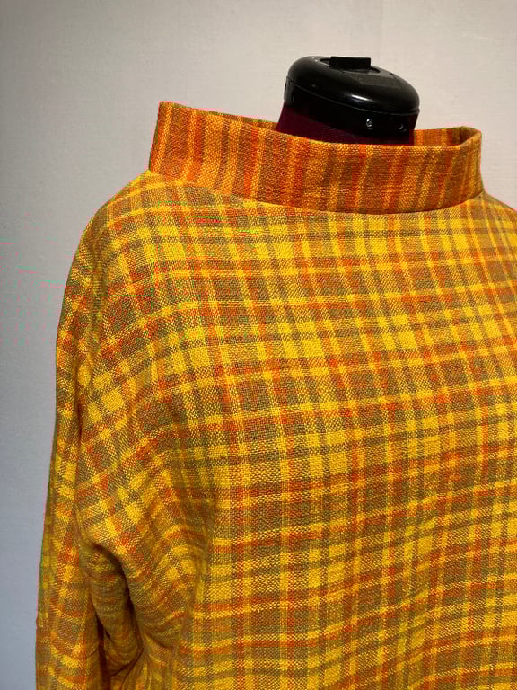 Trine-bluse i orange tern billede 4