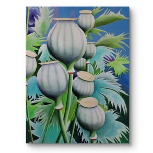 Valmuer - sommer luner © 100x75cm – produktbillede