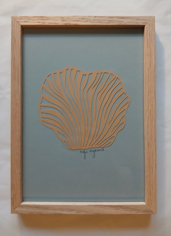 A5 papercut, indrammet 