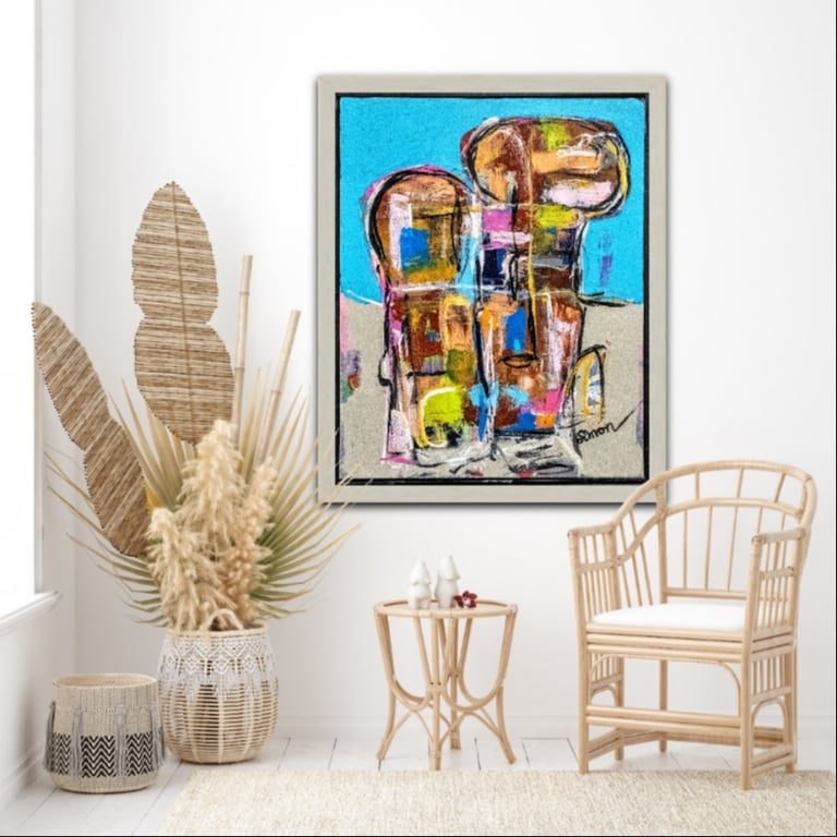 #1111 Maleri 80X 100cm  SOLD billede 6