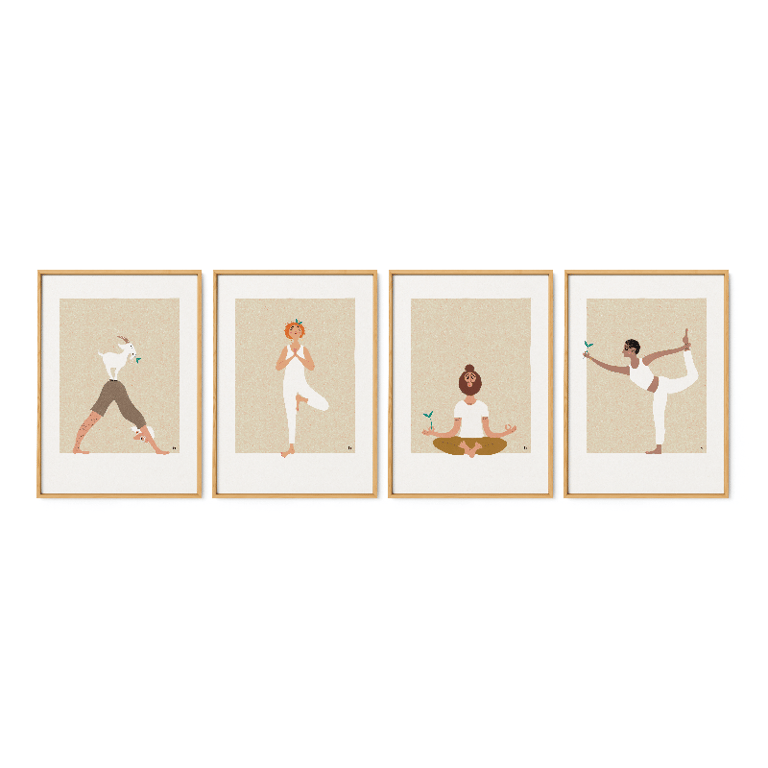 Yogafolk – plakatserie billede 3