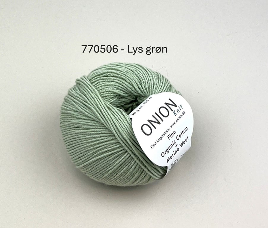 Garn: ONION Fino Organic &amp; Cotton Merino Wool billede 4