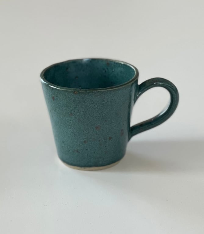 Espressokop, petroleumsgrøn