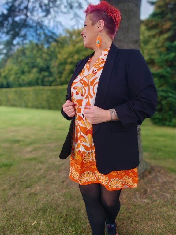 Oline Blazer Sort  billede 4