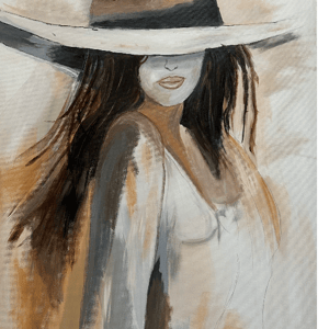 Brun dame – produktbillede