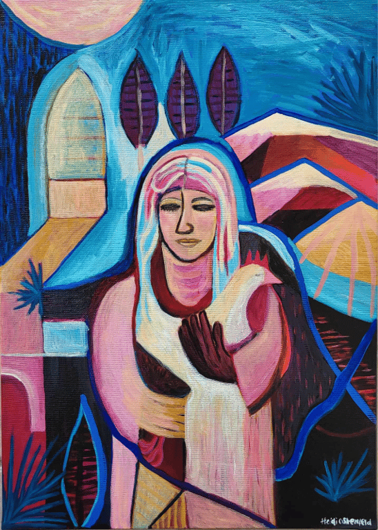 Bjergkvinden 50x70 cm