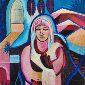 Bjergkvinden 50x70 cm – produktbillede