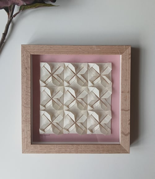 20x20cm, Foldet værk, indrammet 