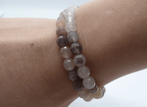 (Månedens Sæt) Kvarts Armbånd - 6mm (2)