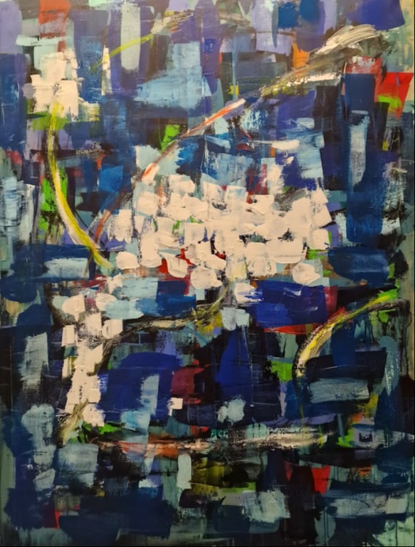 #1191 Maleri 100X130cm SOLD billede 2